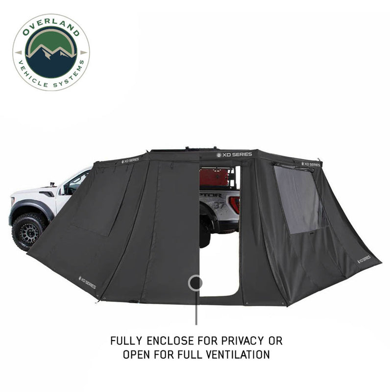 Load image into Gallery viewer, OVS XD Nomadic 180 LTE Awning Walls - Black Fabric and Trim - Universal
