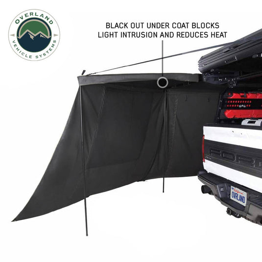 OVS XD Nomadic 180 LTE Awning Walls - Black Fabric and Trim - Universal