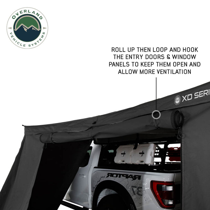 Load image into Gallery viewer, OVS XD Nomadic 180 LTE Awning Walls - Black Fabric and Trim - Universal
