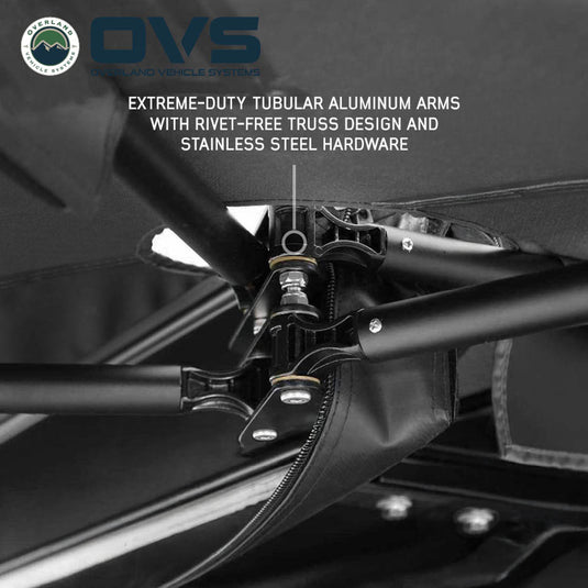 OVS XD Nomadic 270 LTE Awning - Black Fabric and Travel Cover