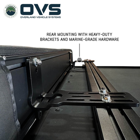 Overland Vehicle Systems XD Nomadic 315 Degree Awning - Black Fabric and Travel Cover