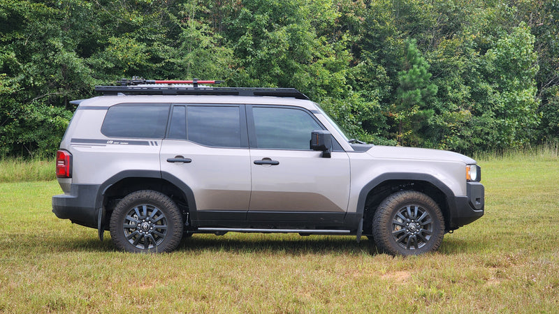 Load image into Gallery viewer, Ruggedized Aluminum Low Profile Rack - 250 Series Land Cruiser (2024+)
