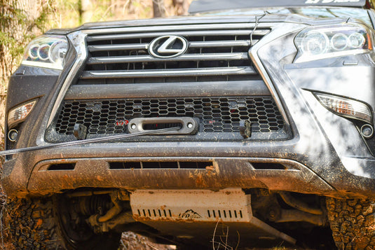 Adjustable Hidden Winch Mount with Recovery Points - GX460