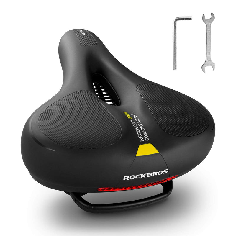 Load image into Gallery viewer, ROCKBROS Comfort Bike Saddle Soft Wide Seat for Men Women with Shock Absorption
