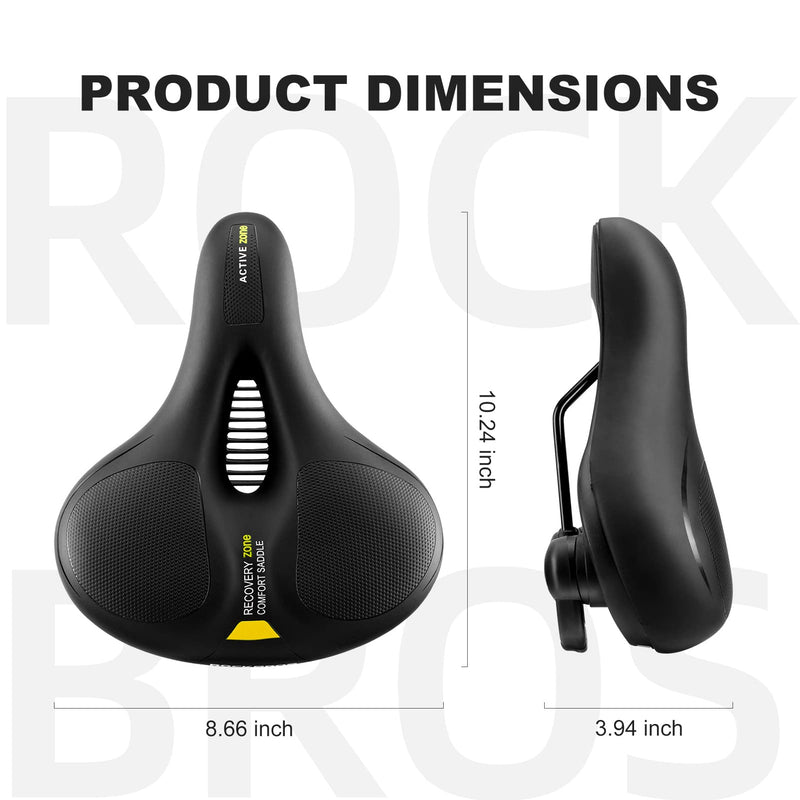 Load image into Gallery viewer, ROCKBROS Comfort Bike Saddle Soft Wide Seat for Men Women with Shock Absorption
