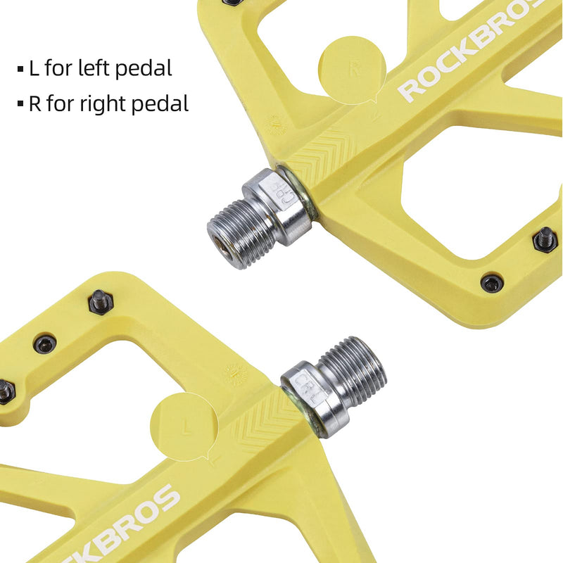 Load image into Gallery viewer, ROCKBROS Mountain Bike Pedals Lightweight Nylon DU Bearing 9/16" MTB Flat Bike Pedals
