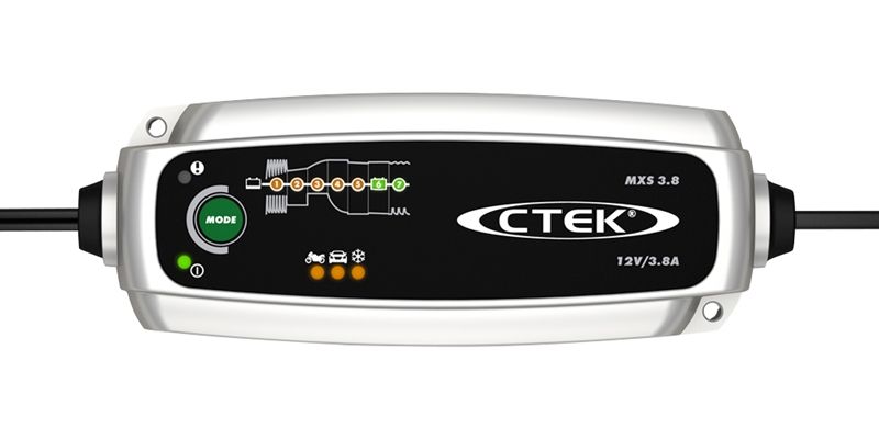Load image into Gallery viewer, Front Runner CTEK Battery Charger MXS 3.8 with indicator lights for efficient vehicle battery charging and maintenance.
