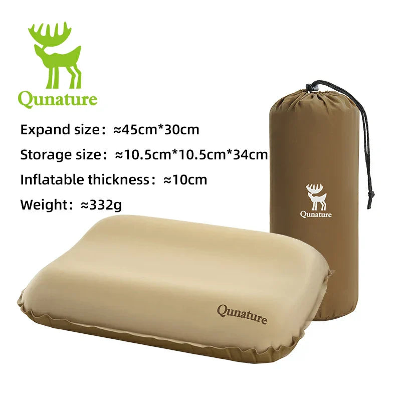 Load image into Gallery viewer, Qunature Self-Inflating Cheese Sponge Pillow with 3D High Elastic Support
