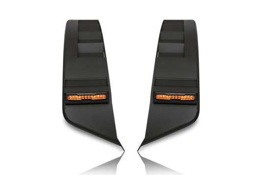 Attica 2021-2024 Ford Bronco front fender flares with integrated lights for both 2-door and 4-door models