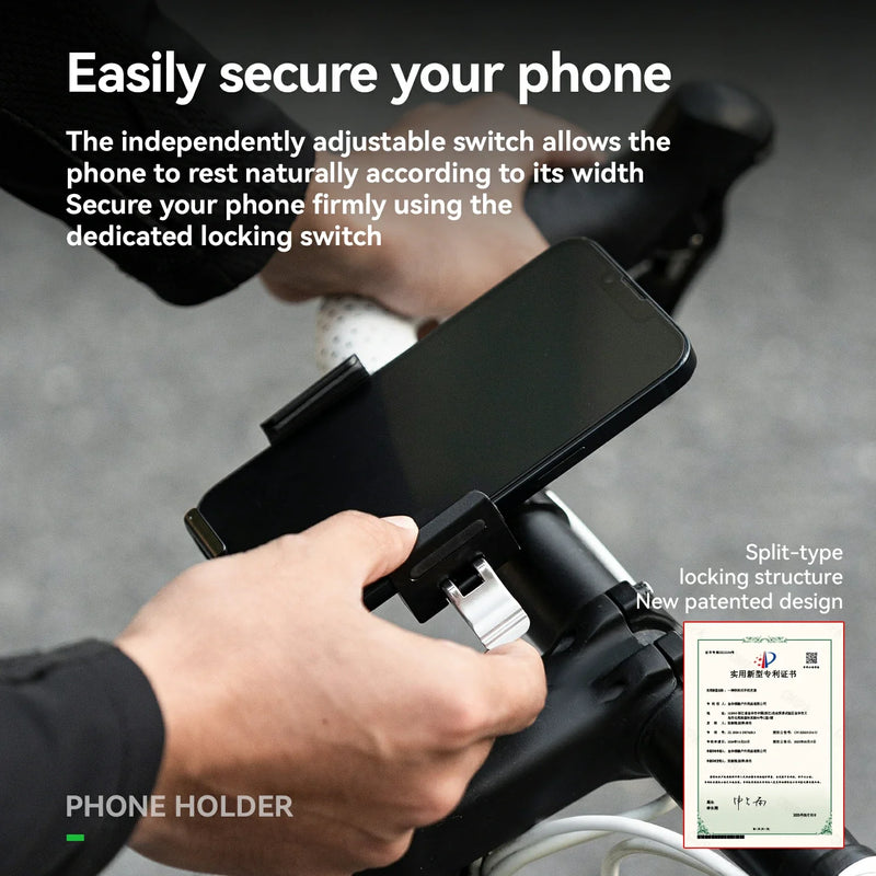 Load image into Gallery viewer, Aluminum Anti-Shake Cell Bike Phone Holder, Motorcycle Phone Mount for 2.56–3.74"
