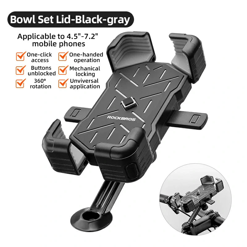 Load image into Gallery viewer, ROCKBROS HW-117 Bike Phone Mount 1s Lock Bike
