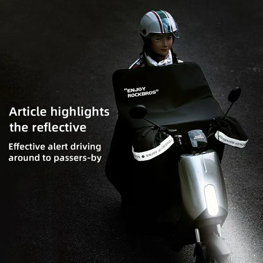 ROCKBROS Winter Electric Scooter Handlebar Muff Windproof Waterproof Leg Cover