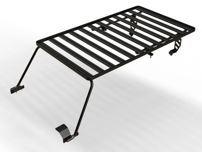 Load image into Gallery viewer, Front Runner Extreme Slimline II Roof Rack Kit designed for 2018-Current Jeep Wrangler JL 4 Door model on a white background.
