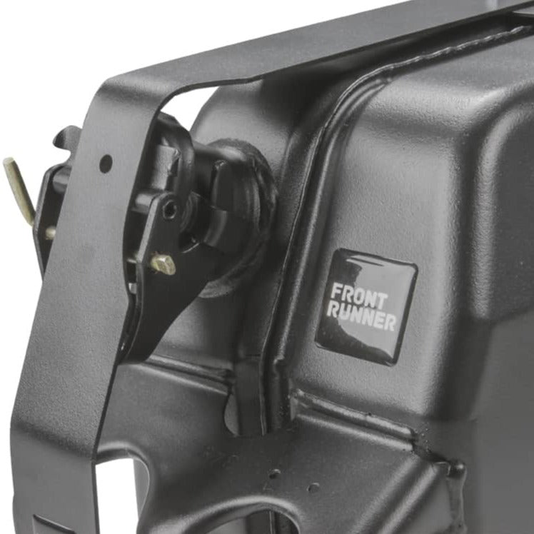 Load image into Gallery viewer, Front Runner Single Jerry Can Holder with Secure Latch Close-up View
