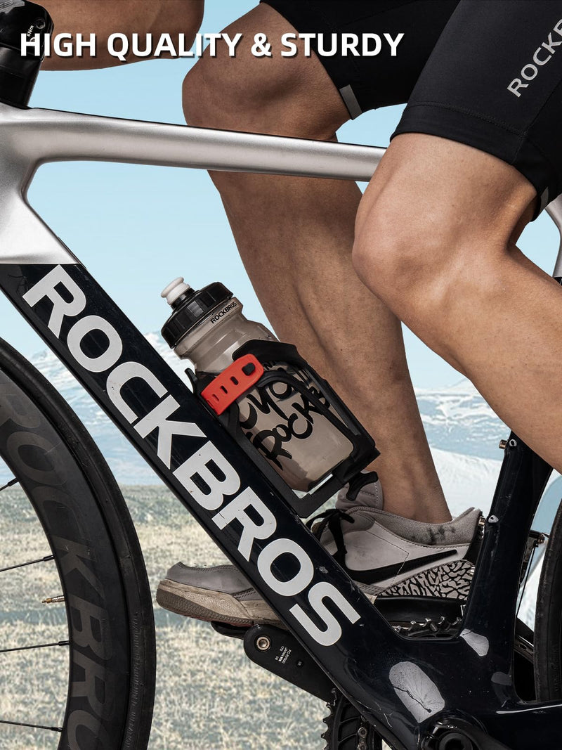 Load image into Gallery viewer, ROCKBROS Adjustable Water Bottle Holder for 2.3-3" Bottles, Bike &amp; Motorcycle Mount
