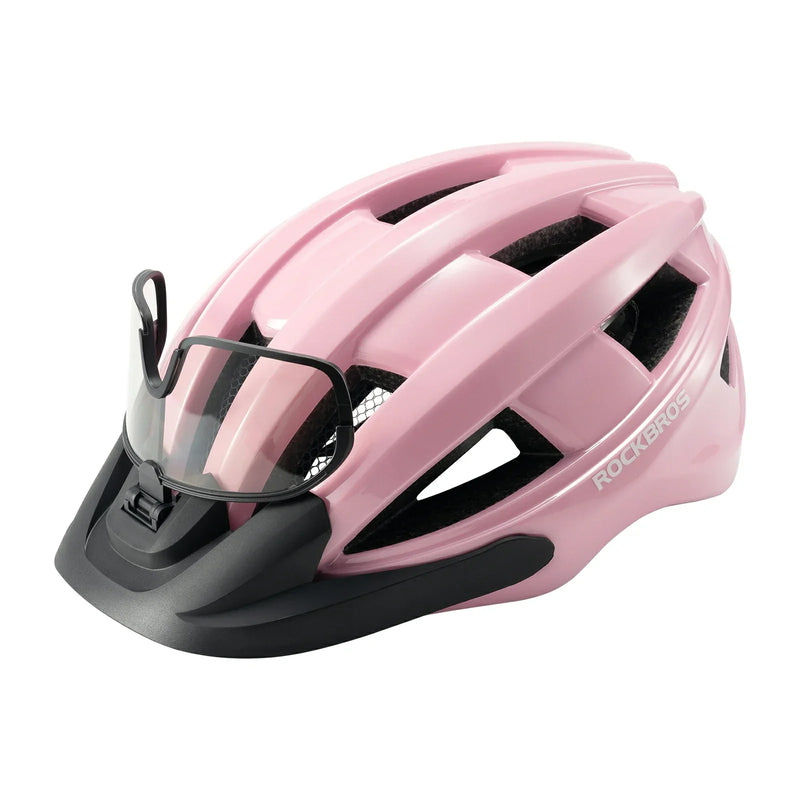 Load image into Gallery viewer, Bike Helmet with Photochromic Visor USB Rechargeable Tail Light
