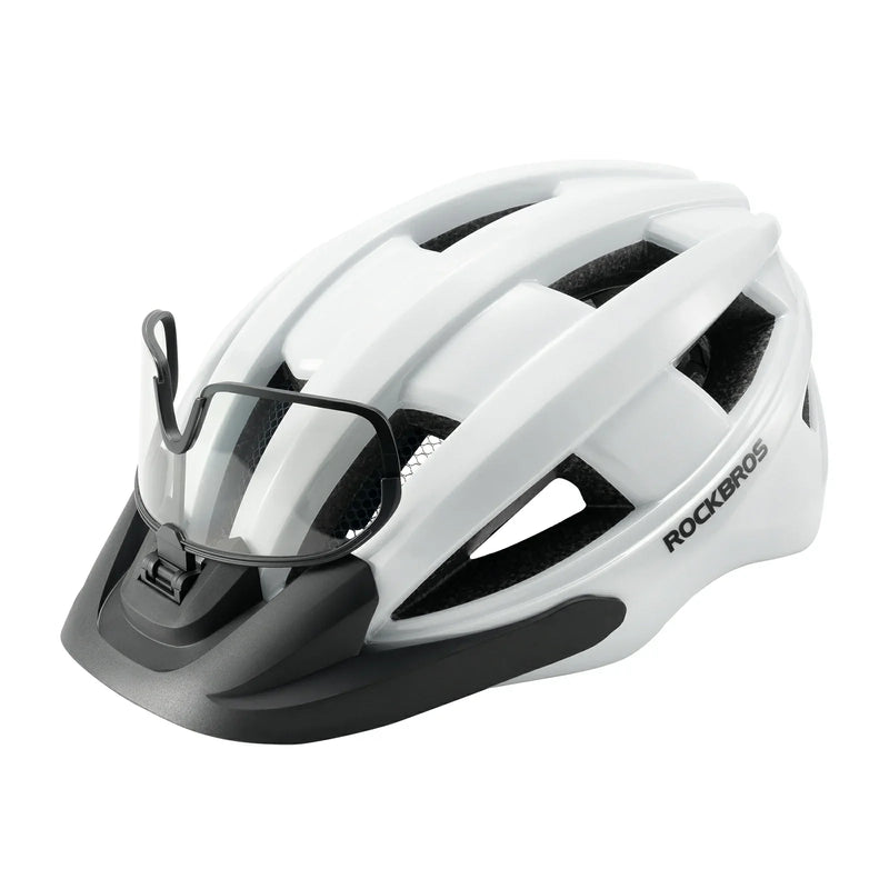 Load image into Gallery viewer, Bike Helmet with Photochromic Visor USB Rechargeable Tail Light
