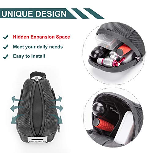 Load image into Gallery viewer, Bike Saddle Bag Strap-on Cycling Wedge Pack 0.75L
