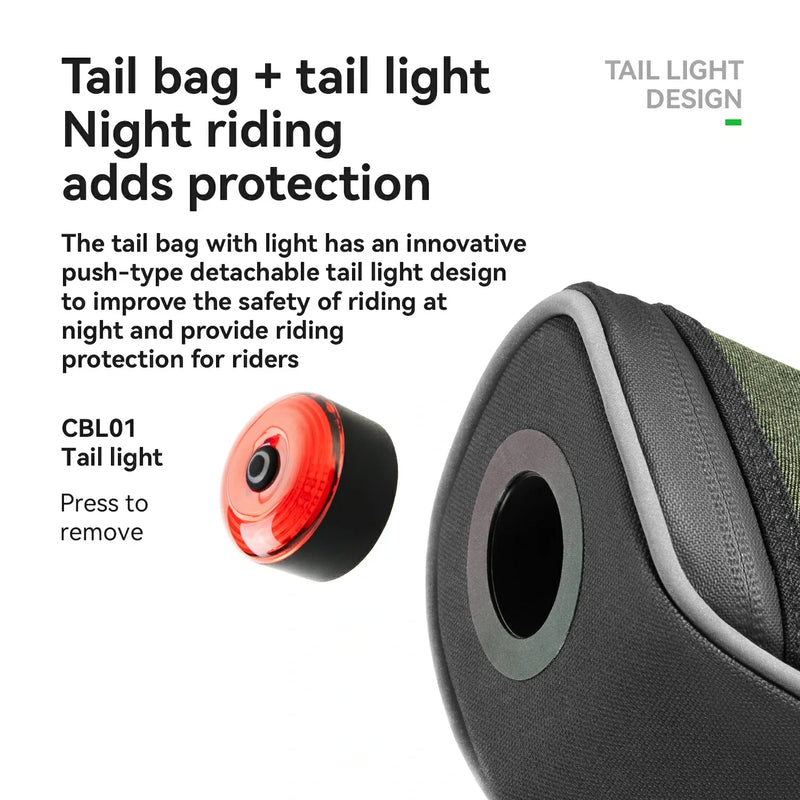 Load image into Gallery viewer, Multifunctional Cycling Tail Bag With Light
