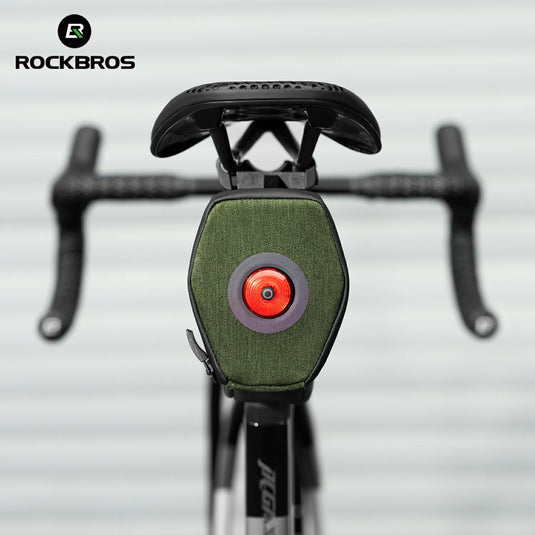 Multifunctional Cycling Tail Bag With Light