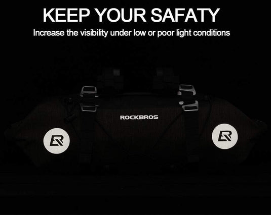 ROCKBROS Bikepacking Bike Handlebar Bag Waterproof 7L-14L