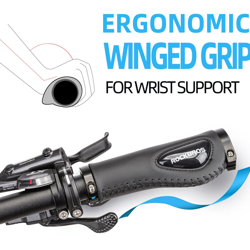 Load image into Gallery viewer, ROCKBROS Bike Handle Grips Ergonomics Design Soft Gel Dual Lock
