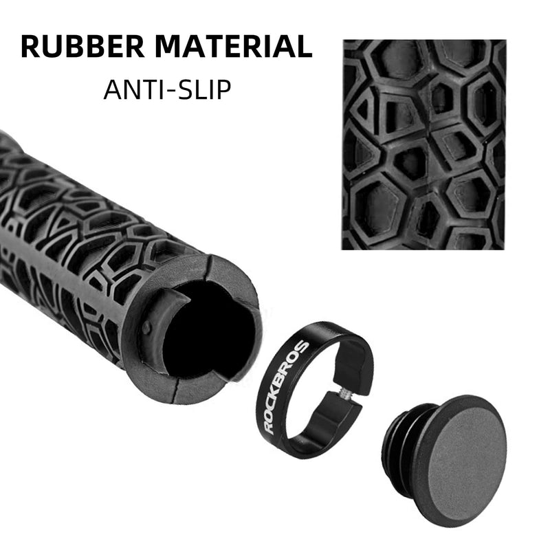 Load image into Gallery viewer, ROCKBROS Bike Handlebar Grips Double Lock-on Non-Slip Grips for MTB, BMX 22.2mm
