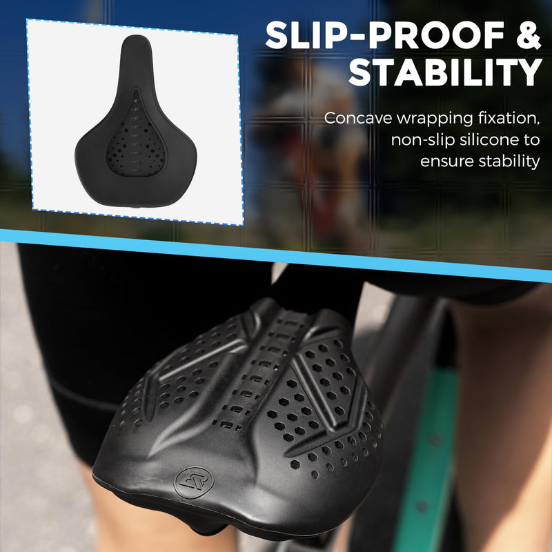 Load image into Gallery viewer, ROCKBROS Extra Soft Silicone Bike Seat Cushion – Anti-Slip, Breathable Cover
