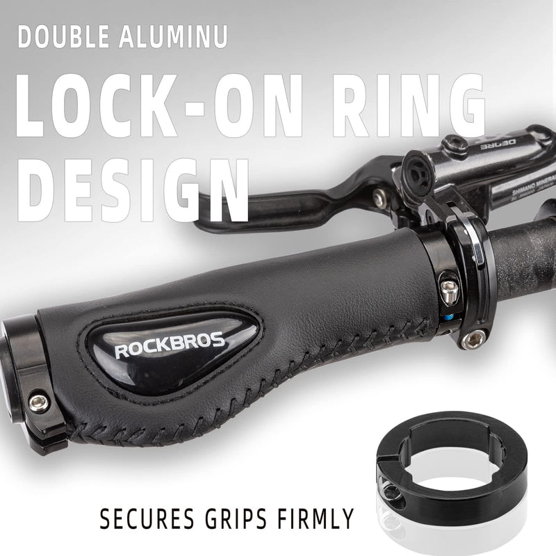 Load image into Gallery viewer, ROCKBROS Bike Handle Grips Ergonomics Design Soft Gel Dual Lock
