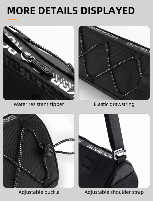 ROCKBROS 1.5L Bike Handlebar Bag - Reflective Front Handlebar Bag for MTB  Road Bikes