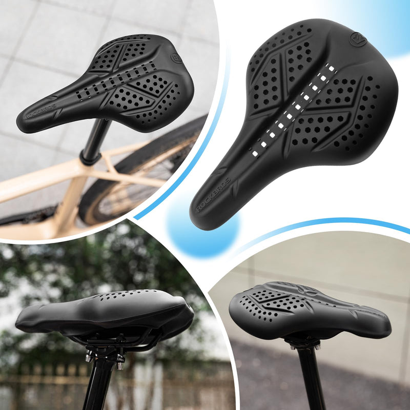 Load image into Gallery viewer, ROCKBROS Extra Soft Silicone Bike Seat Cushion – Anti-Slip, Breathable Cover
