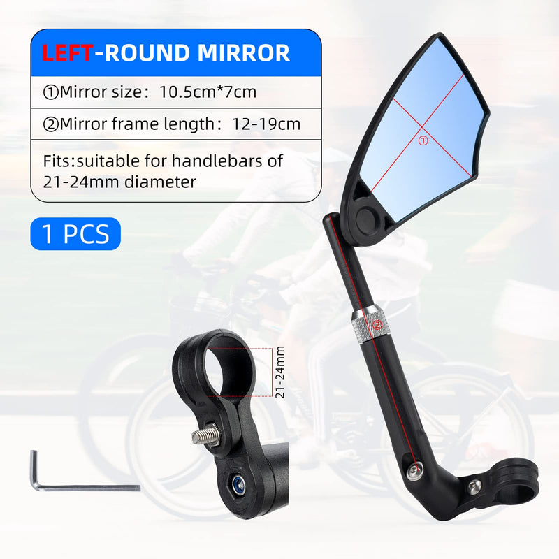 Load image into Gallery viewer, ROCKBROS 360° Adjustable Handlebar Bike Mirror with Anti-Glare Glass
