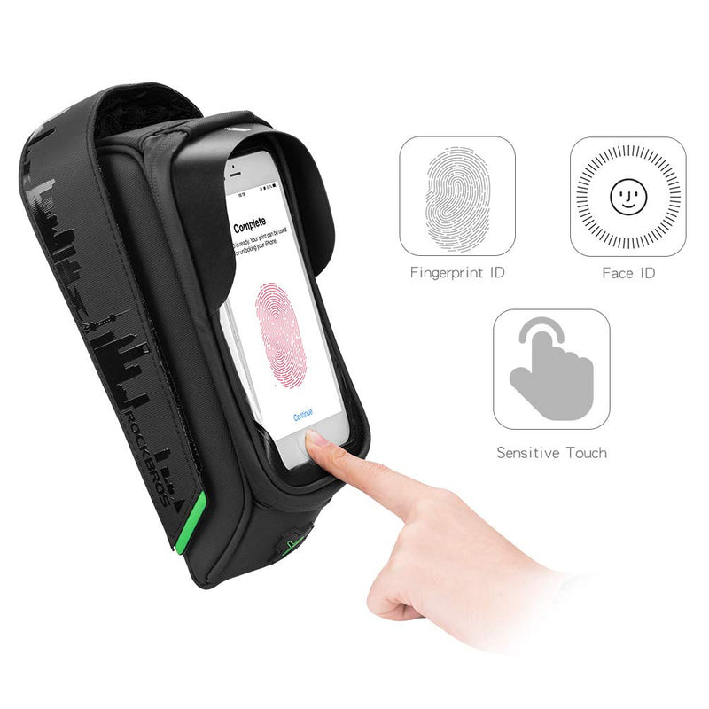 Load image into Gallery viewer, ROCKBROS Bike Phone Mount Bag Waterproof Bike Phone Front Frame Bag under 5.8"/ 6.5"
