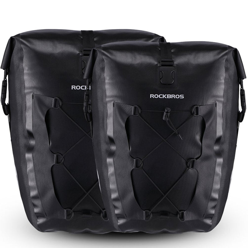 Load image into Gallery viewer, ROCKBROS Waterproof 27L Large Capacity Bike Rear Rack Bicycle Pannier Bag Waterproof
