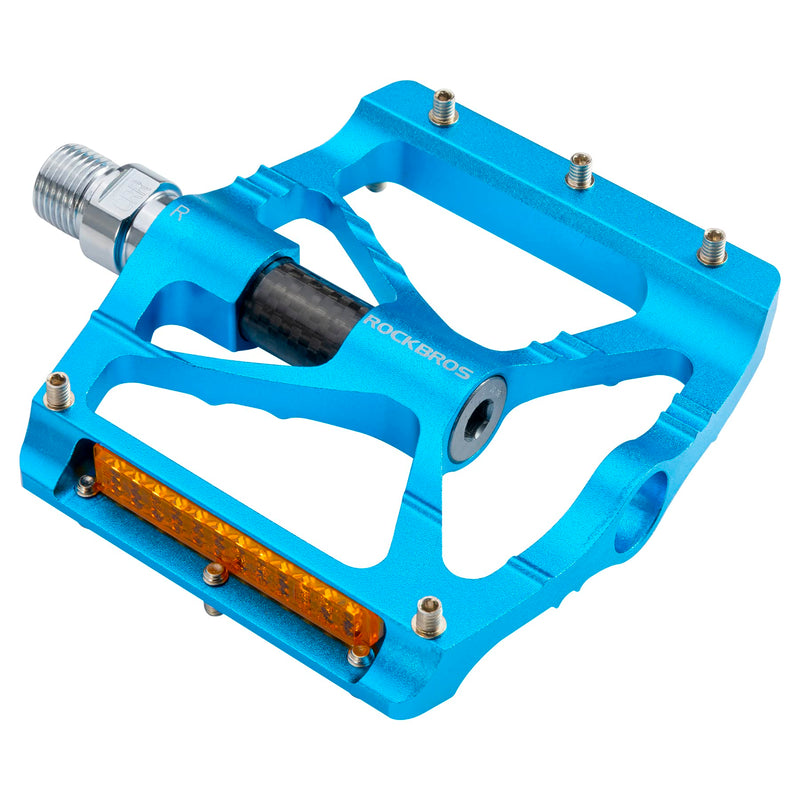 Load image into Gallery viewer, ROCKBROS Mountain Bike Pedals MTB Reflective Pedals CNC Non-Slip Lightweight Aluminum Alloy Bicycle Pedals
