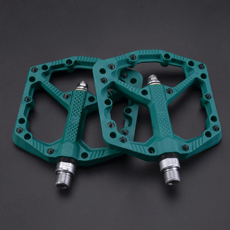Load image into Gallery viewer, ROCKBROS Mountain Bike Pedals Flat MTB Pedals Nylon Fiber Bicycle Platform Pedals
