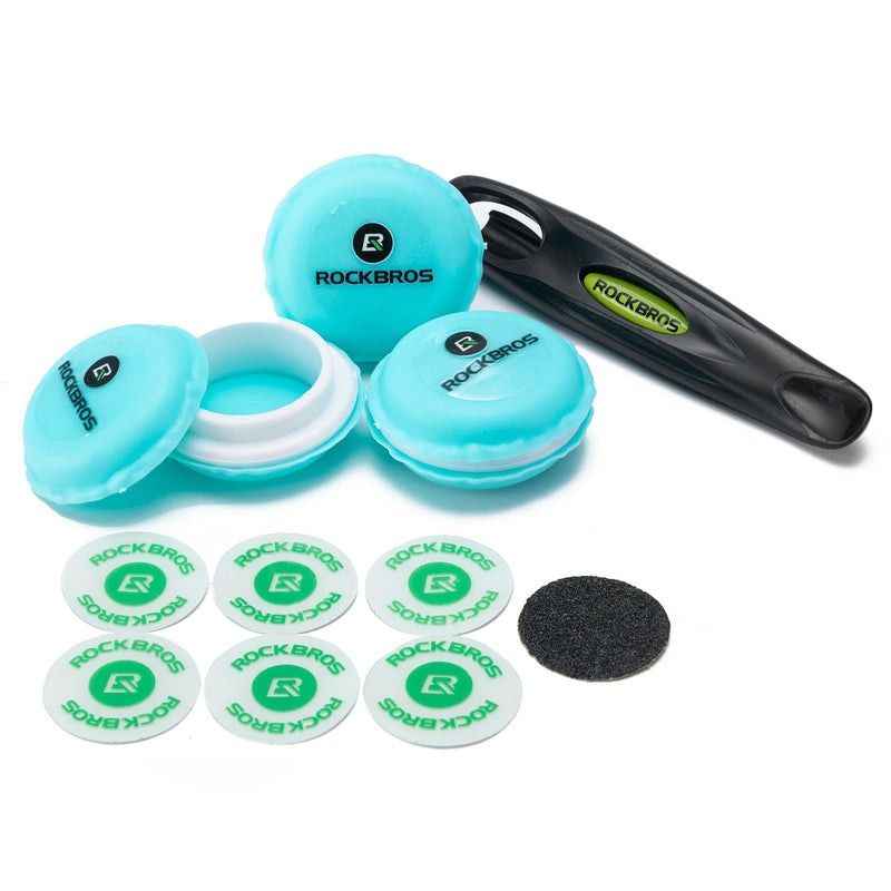Load image into Gallery viewer, ROCKBROS 18-Pcs Bike Tire Patch Kit, Glueless Tube Repair with Tyre Levers 6-Pack
