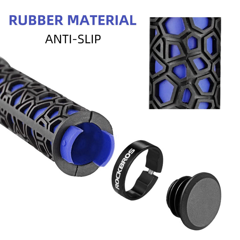 Load image into Gallery viewer, ROCKBROS Bike Handlebar Grips Double Lock-on Non-Slip Grips for MTB, BMX 22.2mm

