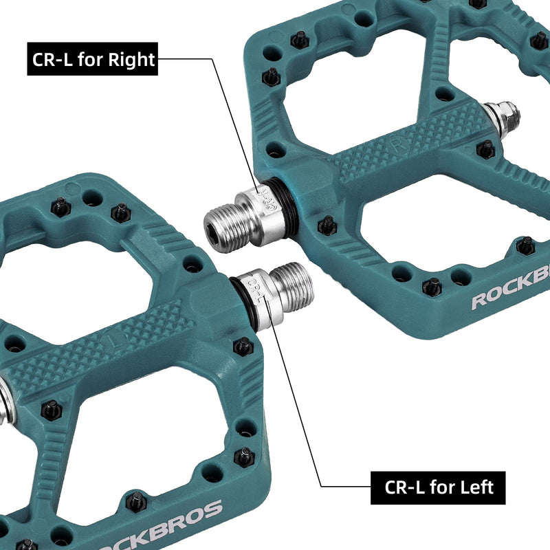 Load image into Gallery viewer, ROCKBROS Mountain Bike Pedals Flat MTB Pedals Nylon Fiber Bicycle Platform Pedals
