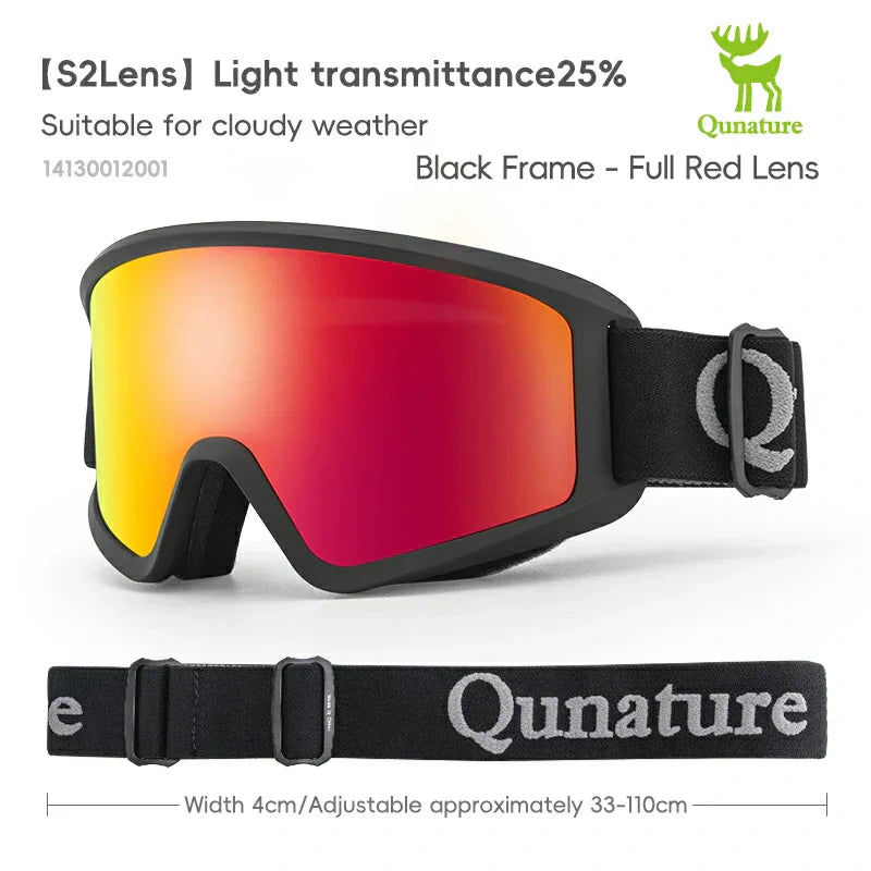 Load image into Gallery viewer, Qunature Anti-Fog Cylindrical Ski Goggles Double-Layer Lenses UV400 Protection
