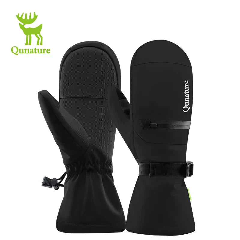 Load image into Gallery viewer, Qunature Windproof Waterproof Thermal Ski Gloves Double-Layer Insulation Touchscreen
