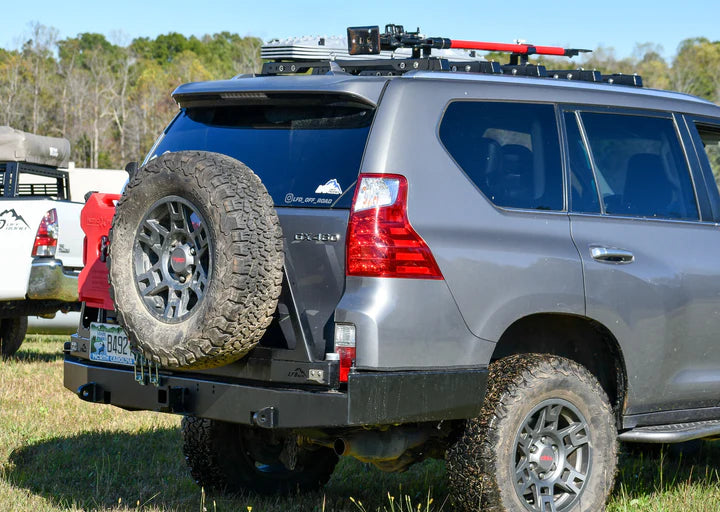 Load image into Gallery viewer, LFD Off Road GX460 High Clearance Dual Swing Rear Bumper
