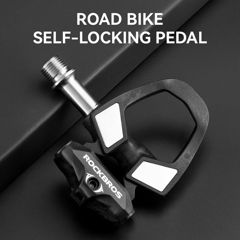 Load image into Gallery viewer, Carbon Fiber SPD Clipless Road Bike Pedals 9/16'' 180g Titanium Alloy Axle
