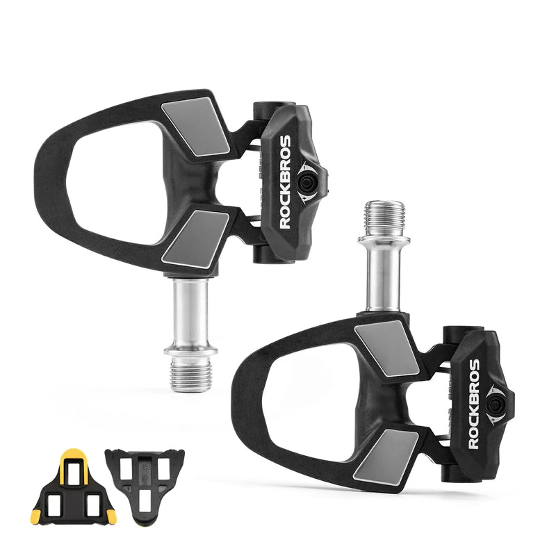 Load image into Gallery viewer, Carbon Fiber SPD Clipless Road Bike Pedals 9/16'' 180g Titanium Alloy Axle
