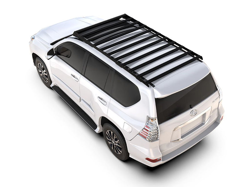 Load image into Gallery viewer, White Lexus GX 460 with Front Runner Slimsport Roof Rack Kit installed, 2003-current model accessory.
