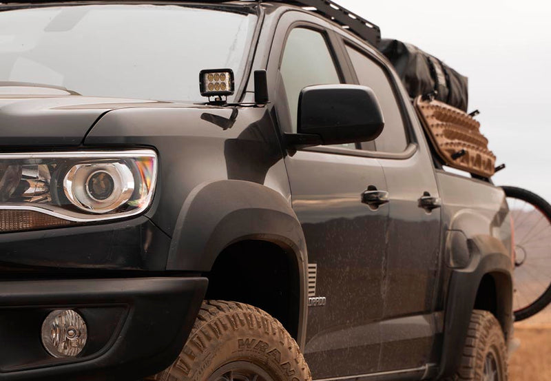 Load image into Gallery viewer, Low Profile Ditch Light Brackets Kit For 2015-2022 Chevy Colorado/Canyon
