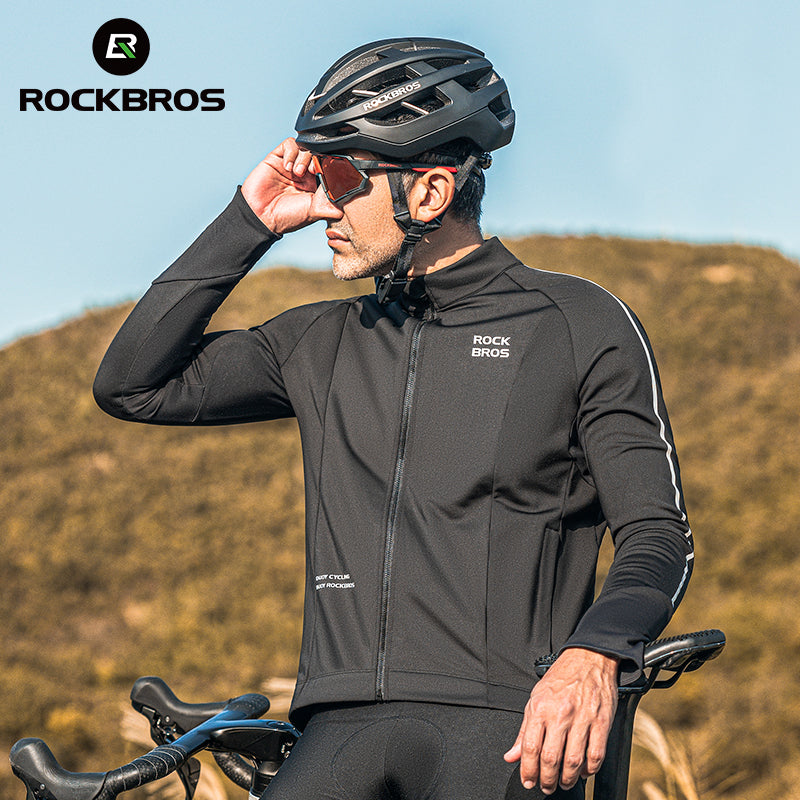 Load image into Gallery viewer, Cycling Long Sleeve Fleece Jersey for 32°F–50°F
