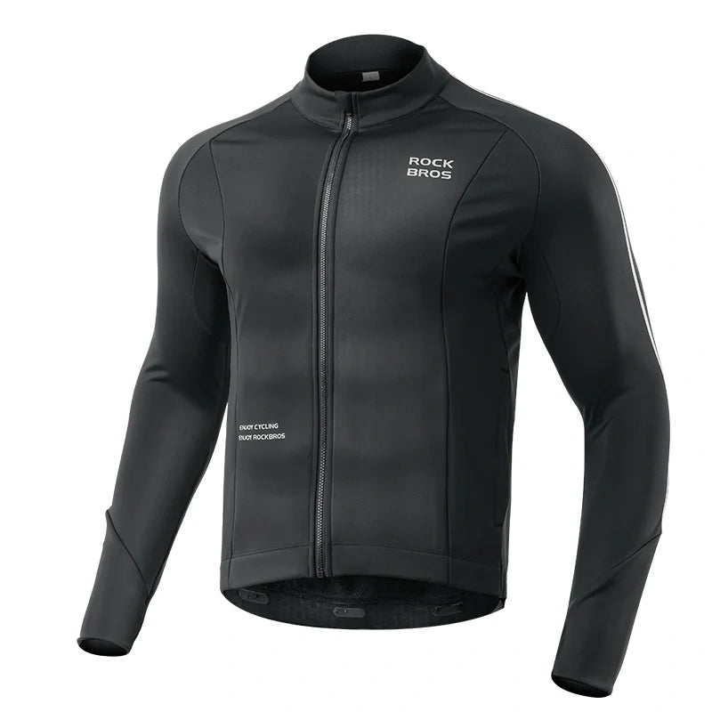 Load image into Gallery viewer, Cycling Long Sleeve Fleece Jersey for 32°F–50°F
