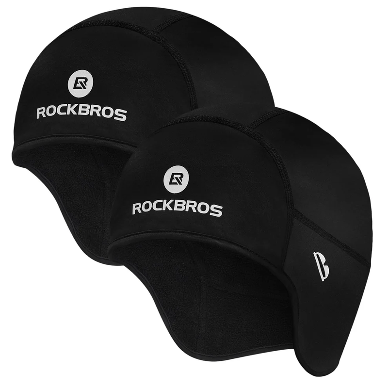 Load image into Gallery viewer, ROCKBROS Winter Skull Cap Helmet Liner, Thermal Cycling Beanie with Glasses Holes
