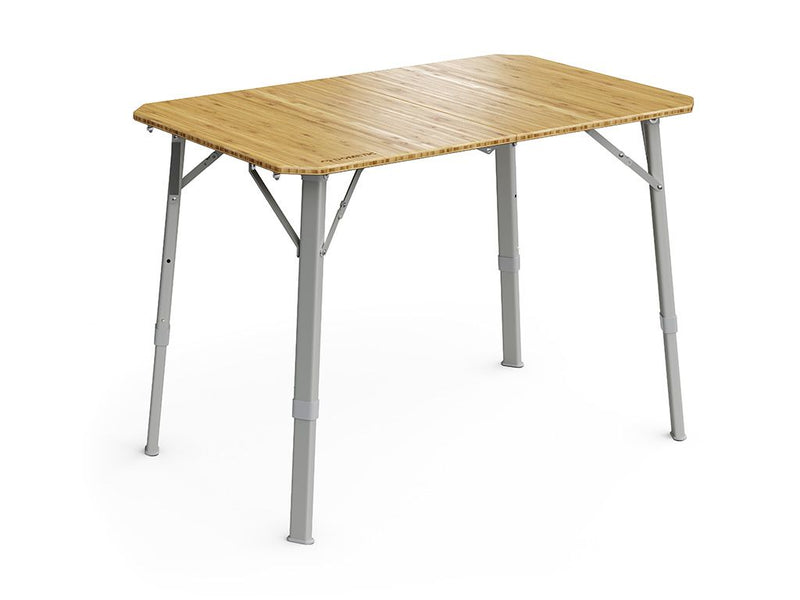 Load image into Gallery viewer, &quot;Front Runner Dometic Go Compact Camp Table with Bamboo Tabletop on White Background&quot;
